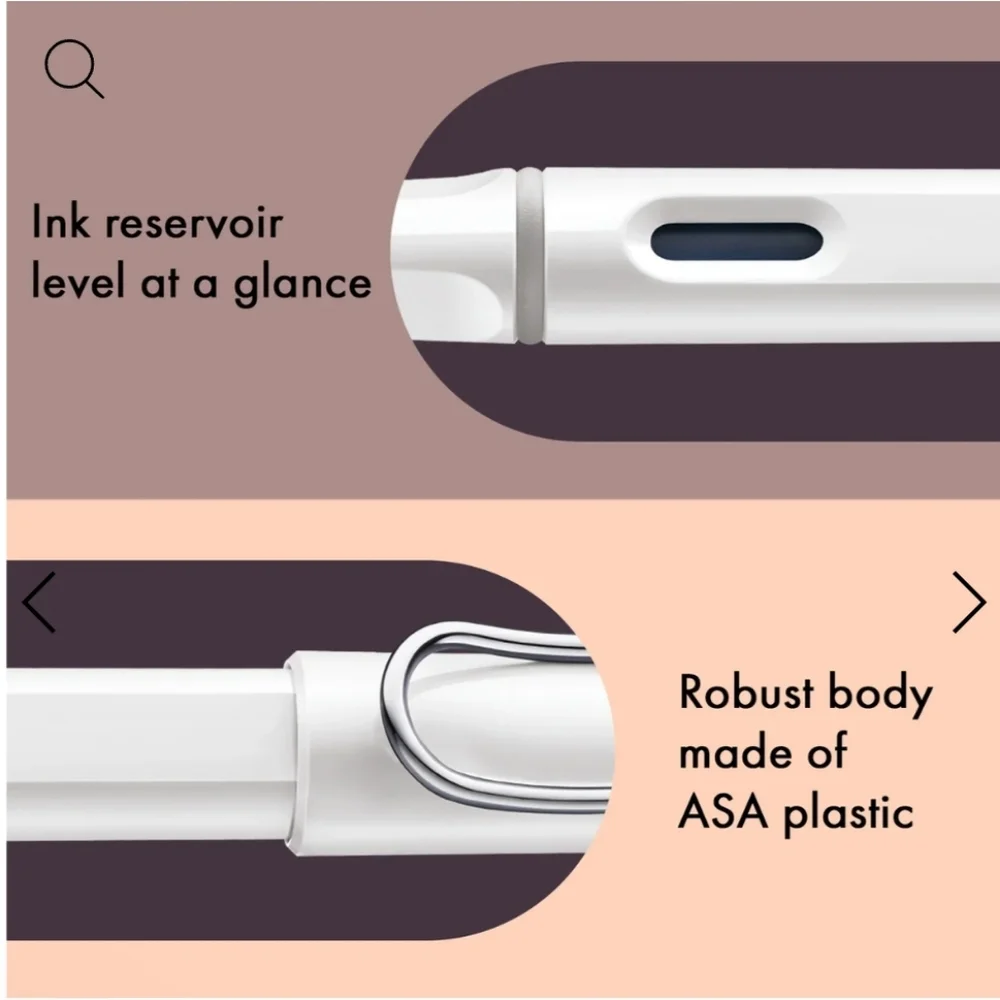 ❤️BUY 10 GET 5 FREE LAMY Safari Fountain Pen, Color White, Retail $37.00 USD